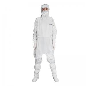 China garments Washable ESD Cleanroom filament polyester thread Coverall Lint Free Clothes Clean Room Lab Coats on sale