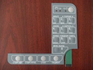China Metal Dome OEM LED Membrane Switch Keyboard In Industrial Control / Electronic Scale factory