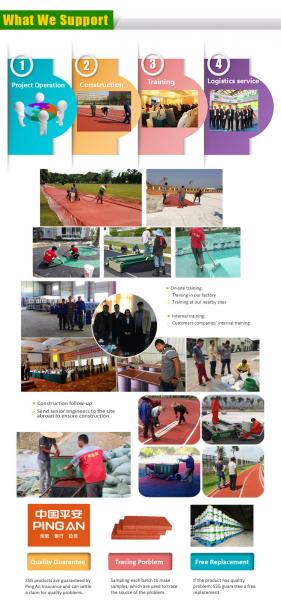 Preformed Running Track Sports Flooring Prefabricated Athletic Track IAAF Certificated