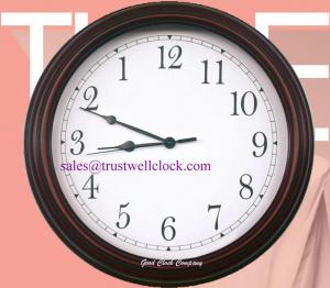 China good quality backwards wall clocks / anti-clockwise wooden wall clocks factory