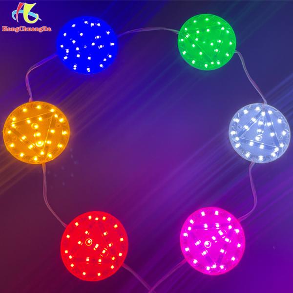 Big Size LED Daytime Running Lights Ultra Bright White Circular Warning Light