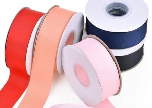 China Silver Foil Printing 25mm Double Faced Satin Ribbon factory