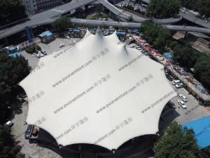 China Luxury White Membrance Structure Outdoor Circus Tent In Shopping Center / Mall / Plaza factory