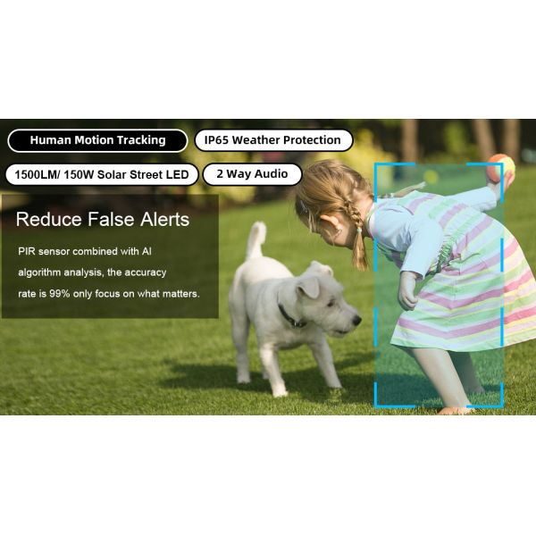 Wireless Solar Floodlight Camera 1500 Lumens 4MP 4G 3G Cellular Solar Security Camera