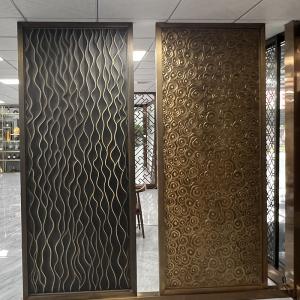 China Laser Cutting Stainless Steel Screen Partition For Door Decoration on sale