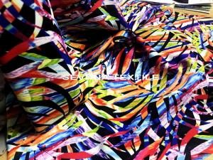China Full - Dull Warp Knitting Polyester Spandex Blend Fabric For Bikini Fabrics factory
