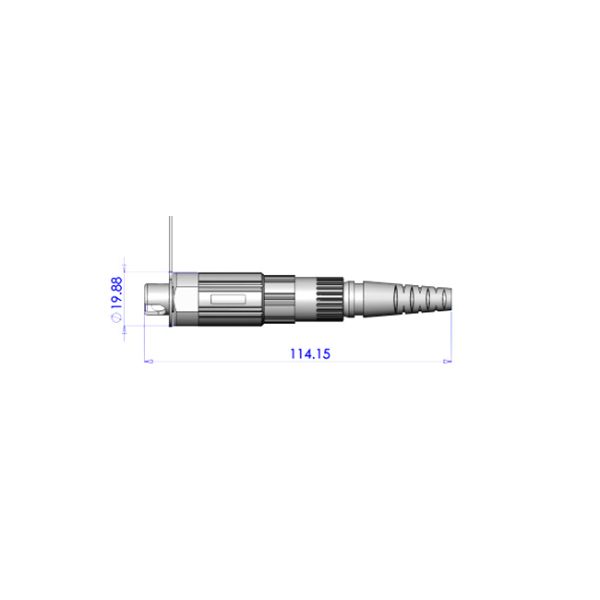 Waterproof Pre Connectorized Cable Compatible With SC Optitap Connector