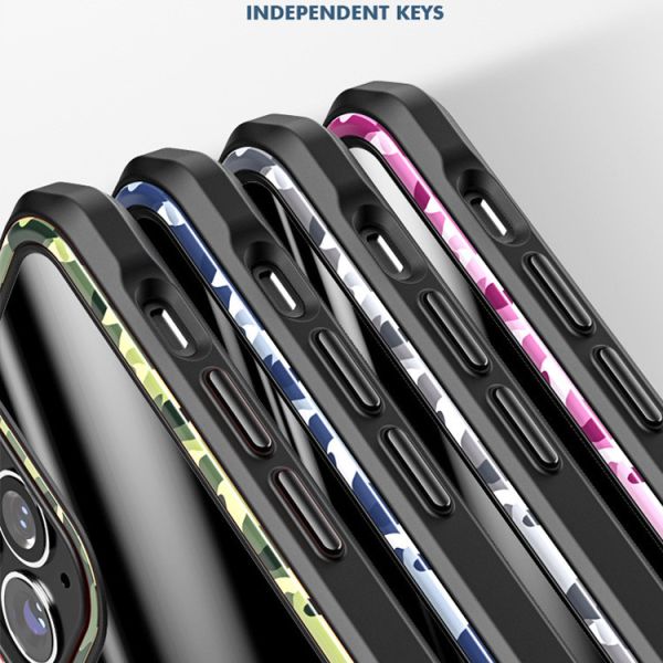 Scratchproof Designer Cell Phone Cases PC TPU Hybrid High Transparency For Iphone