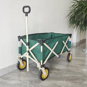 China Outdoor Camping Wagon Collapsible Fishing Cart Portable Folding Beach Trolley factory
