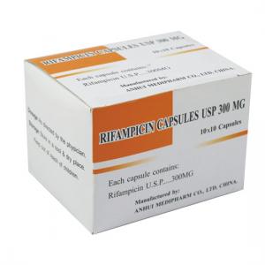 China Rifampicin Capsule 300mg, 10x10's/box, the drug treatment of pulmonary tuberculo and so on, GMP Medicine on sale