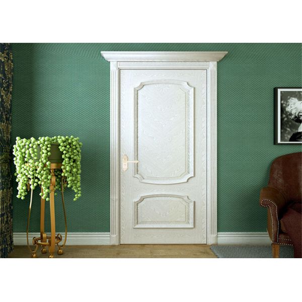Plastic Wood Composite Door MDF Material Finished Surface Interior Position