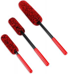 China 3 Pcs Synthetic Wool Wheel Cleaning Brush 19.2 Inch on sale