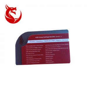 China High quality non-standard size special shape business card plastic business card factory