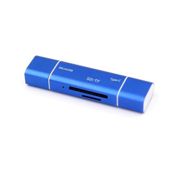 3 IN 1 Type C Usb Reader , Alumium Case OTG Card Reader