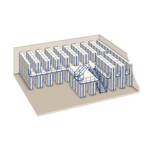Full Easy Assembled Mezzanine Floor Racking System Steel Material For Cold Room