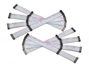 China Red Edge Gray 1.27*2.54 12 Pin Ribbon Cable on sale