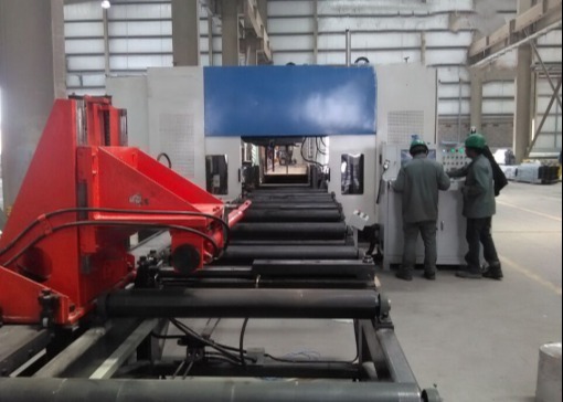 Construction Engineering Bridge Project Cnc Beam Drilling Machine Line BT40 Main Spindle