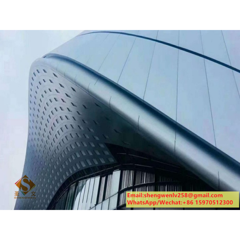 Perforating metal cladding aluminum decorative panel for wall cladding solid aluminum