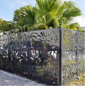 China Decorative Laser Cut Metal Fencing Panels Outdoor Privacy Screen factory
