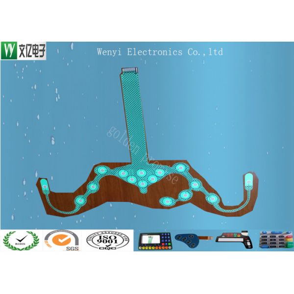 Ultra Thin Flex PCB PET Flex Circuit High Precision Medical Chest Electrogram Measure Use