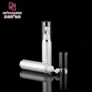 China Pearl White Cosmetic Bottle Acrylic Eye Serum Packaging 10ml 15ml Roller Bottle Package Wholesale factory