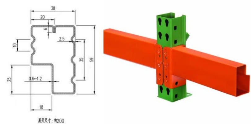 18.5KW P Beam Step Beam Roll Forming Machine For Warehouse Shelf