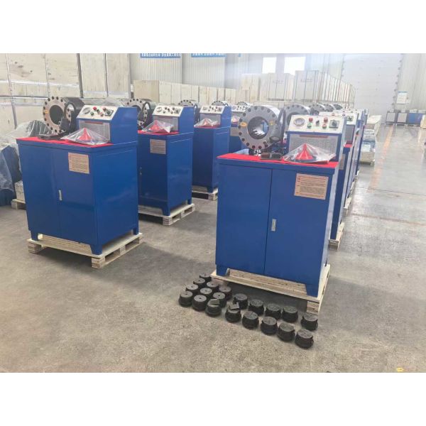 6-51mm 2" Hose Basic Model Button System Blue Color Matching Dies Big Power Portable Hose Crimping Machine Excavator Hose Press Tool Hydraulic Hose