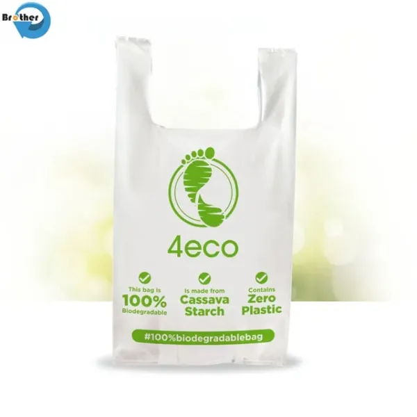 Food Grade Compostable Gloves Medium Thickness PE Material Biodegradable Disposable Tableware Package Certified Pla