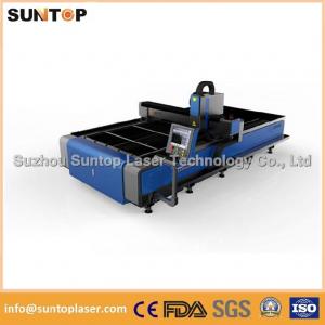 Stainless steel and mild steel CNC fiber laser cutting machine with laser power 1000W