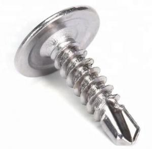 China Recessed Self Drilling Tapping Screws Shallow Flange Pan Washer Head on sale