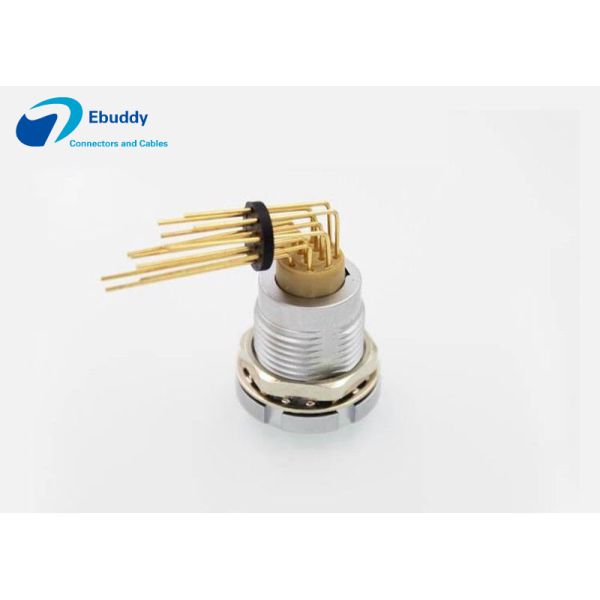 Circular Lemo B Series Connectors ECG 1B 2 3 4 5 6 Pin Elbow Contact For Printed Circuit board