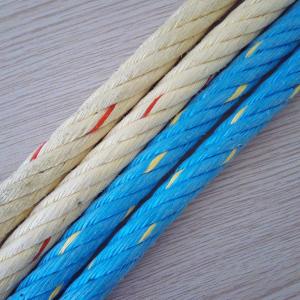 China 12 - 22mm PP Combination Wire Rope Twisted 6 Strands For Fishing on sale