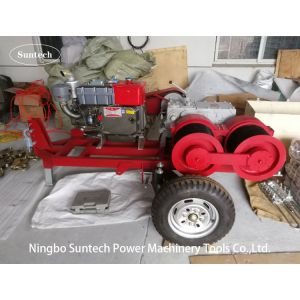China Diesel Engine Powered Cable Pulling Winch Machine In Tower Power Construction on sale
