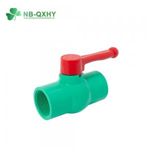 China UV Protection Hot Cold Water Pn25 Stainless Steel Handle PPR Pipe Fittings Ball Valve factory