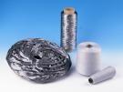 China Metal Fiber Cutting Silver Broken Staple Fiber Average Length 35-48mm factory