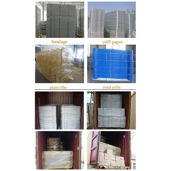 Pedestrian Control Portable Barricade Fencing Simple Design Custom Color