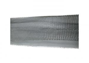 China 0.05mm 80mm Embossed Aluminum Foil Expanded Mesh / Stretch Steel Mesh Pleated Filter factory