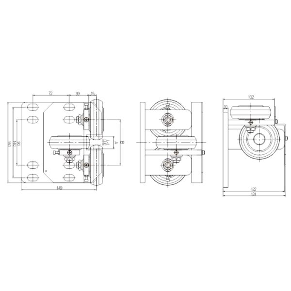 Speed 2.0m/S Elevator Spare Partsfor Elevator Guide Shoes 200N Empty Car