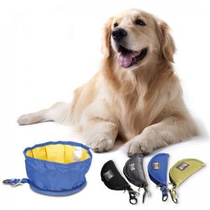 China Dog Food Outdoor Travel Supplies Dog Bowl Portable Foldable Waterproof Dog Bowl Pet Bowl factory