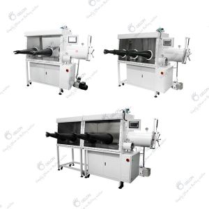 China Lithium Battery Vacuum Glove Box AC220V / 50HZ Battery Assembly Machine on sale