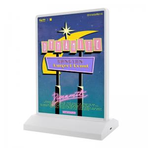 China Double-Sided Rechargeable Magnetic Suction A4 Advertising Light Box Display Stand on sale