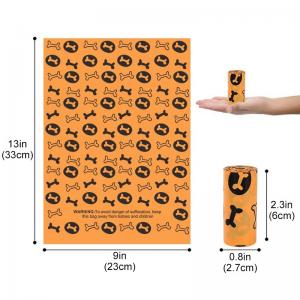 China Environmentally Friendly Dog Poop Waste Bags with Dispenser and Leash Tie included factory