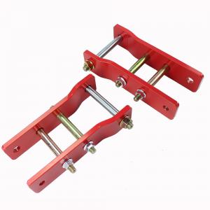 China 4x4 2 Inch Rear Leaf Spring Shackles Lift 8mm Thickness Steel Material factory