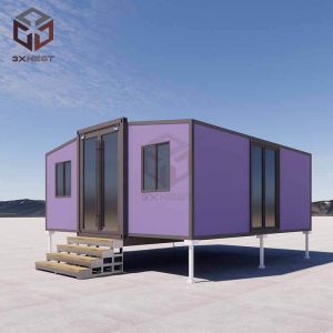 China Outdoor Prefab Fold Out Container House For Temporary Housing 20FT factory