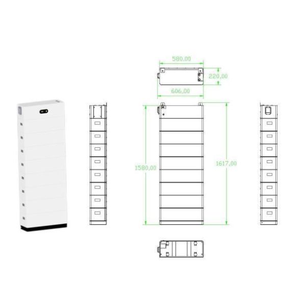 2.5 Kwh 52ah Home Energy Storage System Stacked Ess Lithium Battery Customized All-in-One