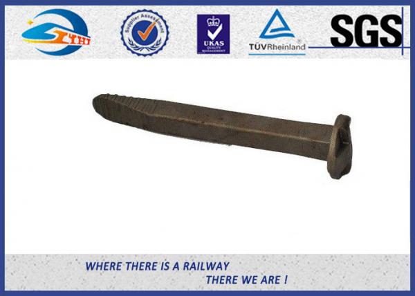 China High quality Railway Dog Spike Railroad Track Spike Carbon Steel Q235 ASTM Standard 5/8"X6" factory