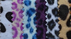 China Tricot Velboa print flocking fabric zebra print plush flock fabric wholesale best quality on sale