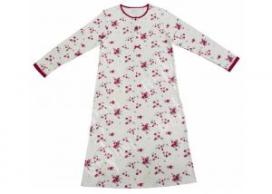 China Super Soft Cotton Long Sleeve Sleep Dress , Fashion Women