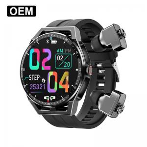 China TWS 2 In1 Fitness Tracker Watch Android Round Digital Watches HS20 factory