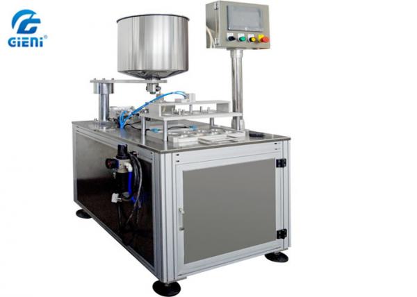 China Double Colors CC Cream Filling Machine, 4Nozzle Air Cushion Filler factory